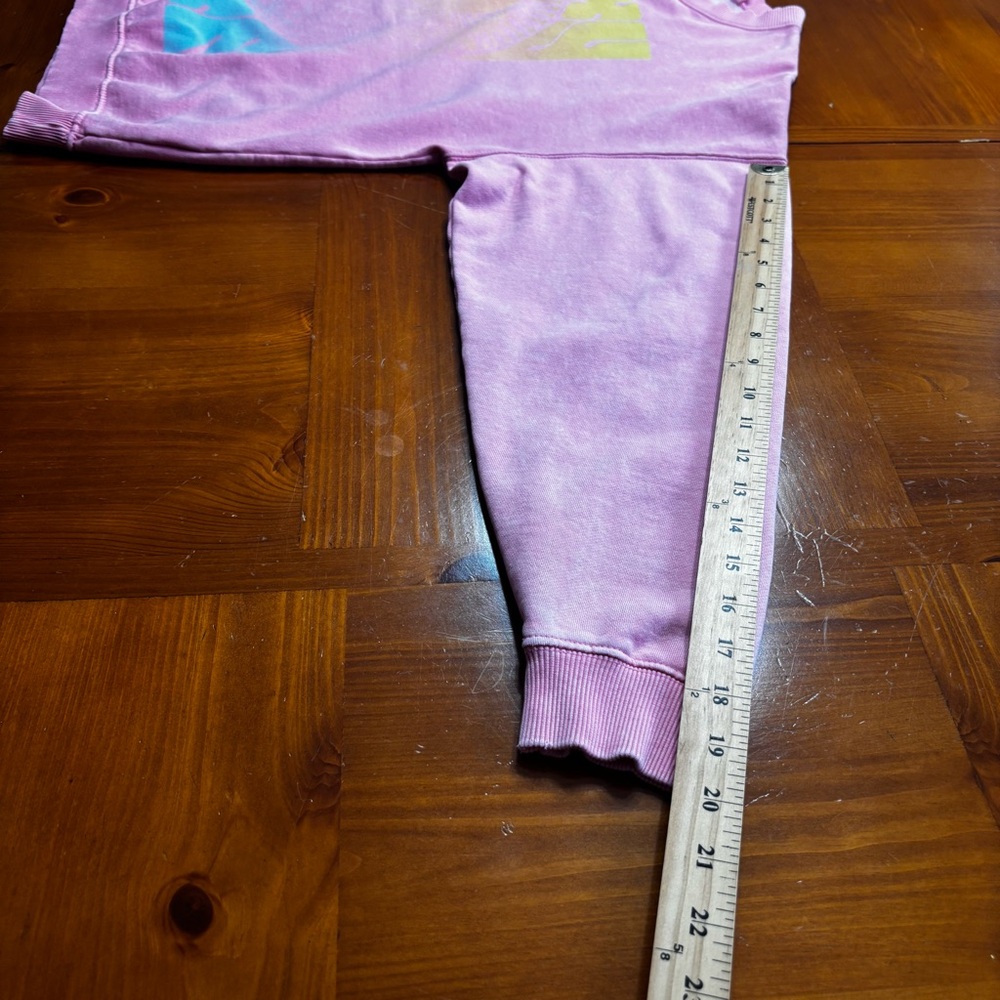 Roxy Lineup Pink Oversized Graphic Sweatshirt Size Small - Picture 14 of 16
